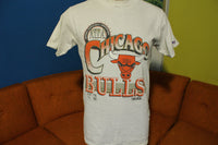 1992 Chicago Bulls Official NBA Trench Made In USA T-Shirt Tee Jordan Champ