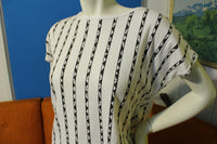 California Filly Vintage 80's Striped Pyramid Women's Top Shirt USA Made