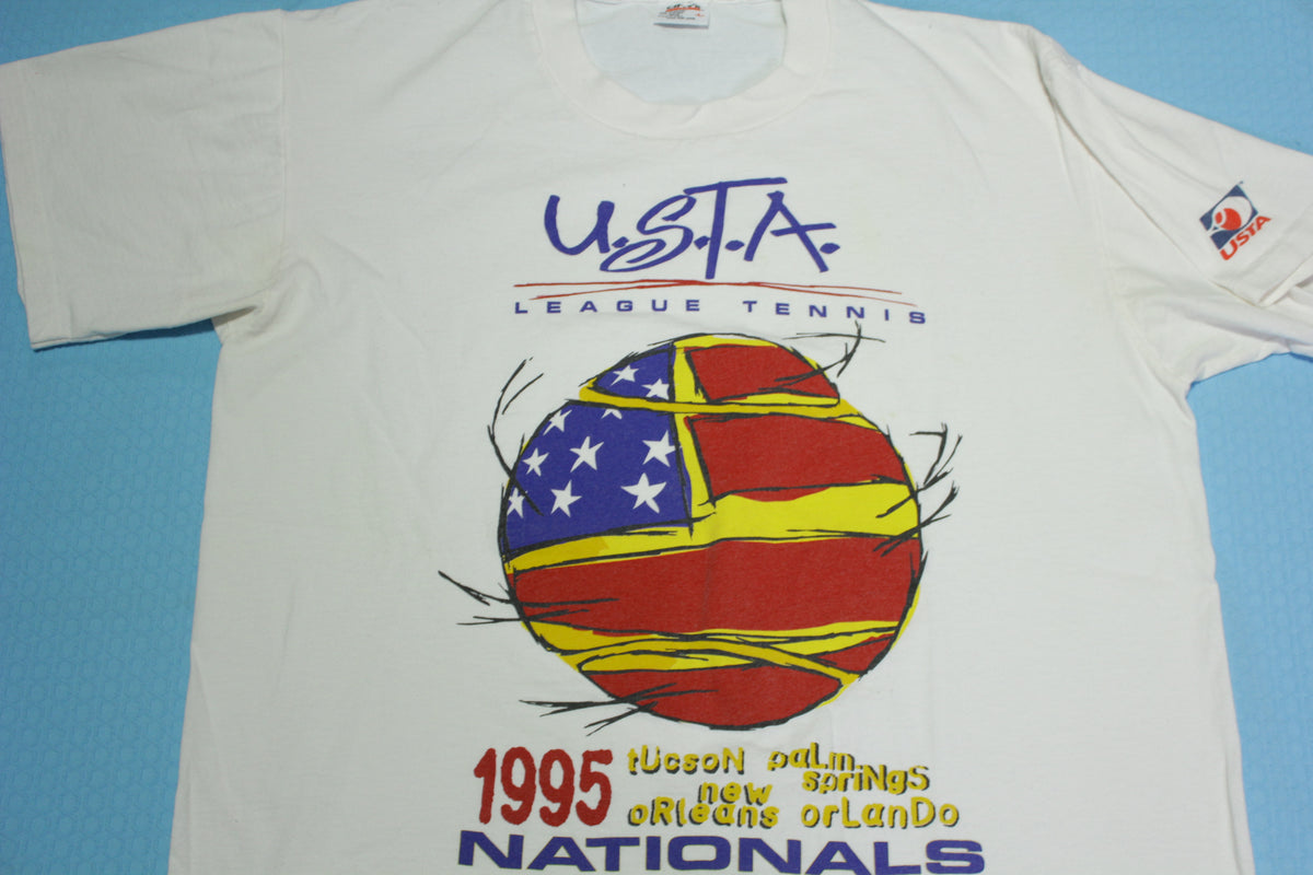 USTA 1995 Tennis League Nationals Vintage 90's Anvil Single Stitch Mad –  thefuzzyfelt