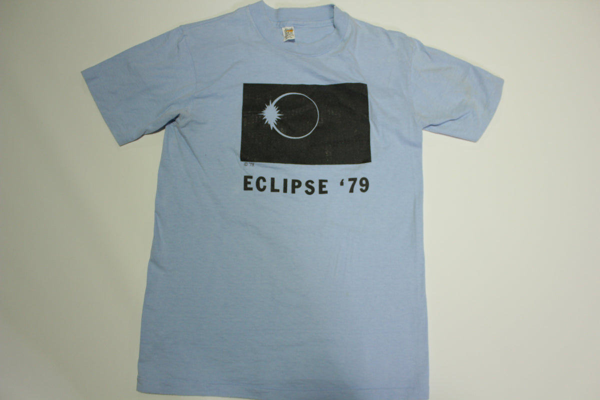 Eclipse '79 Vintage 70's Hanes Single Stitch 100% Cotton Beefy Tee T-Shirt
