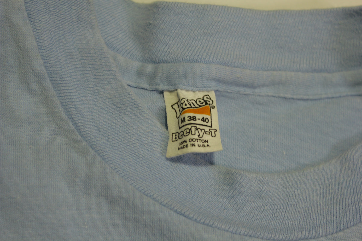 Eclipse '79 Vintage 70's Hanes Single Stitch 100% Cotton Beefy Tee T-Shirt