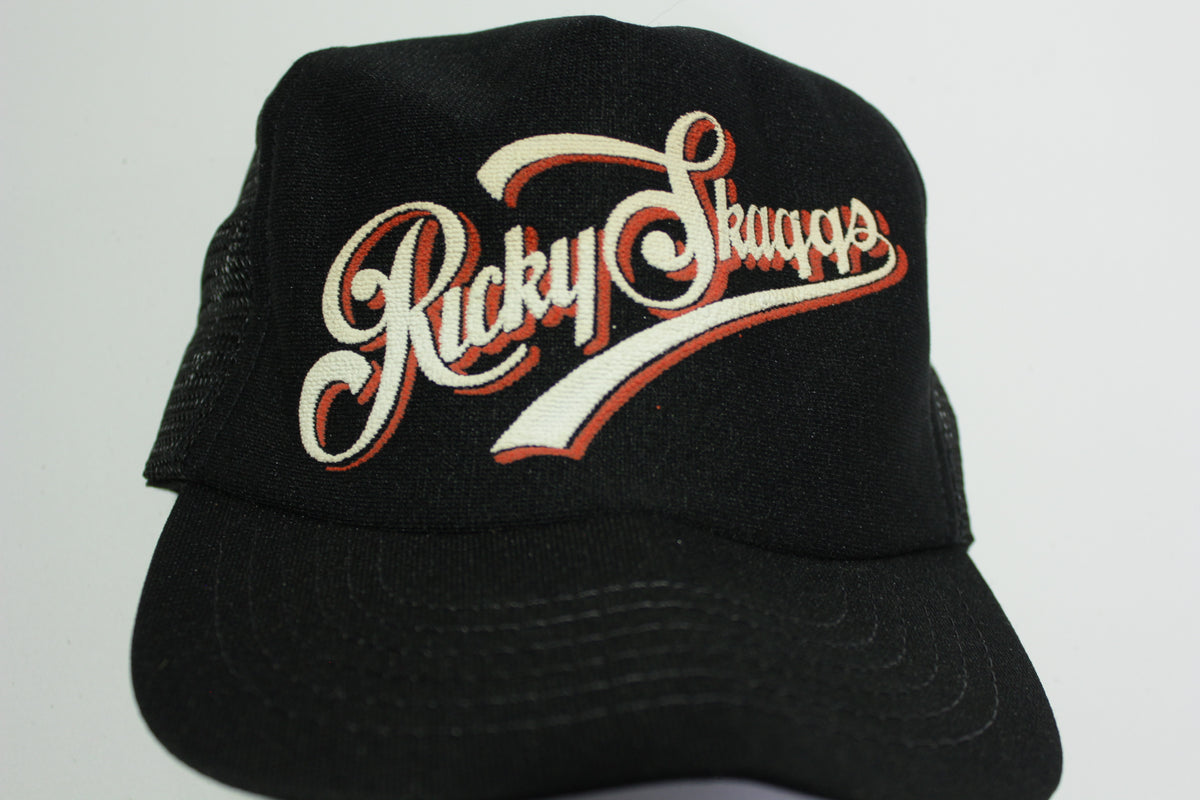 Ricky Skaggs Vintage 80s Adjustable Back Snapback Hat