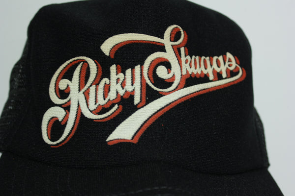 Ricky Skaggs Vintage 80s Adjustable Back Snapback Hat