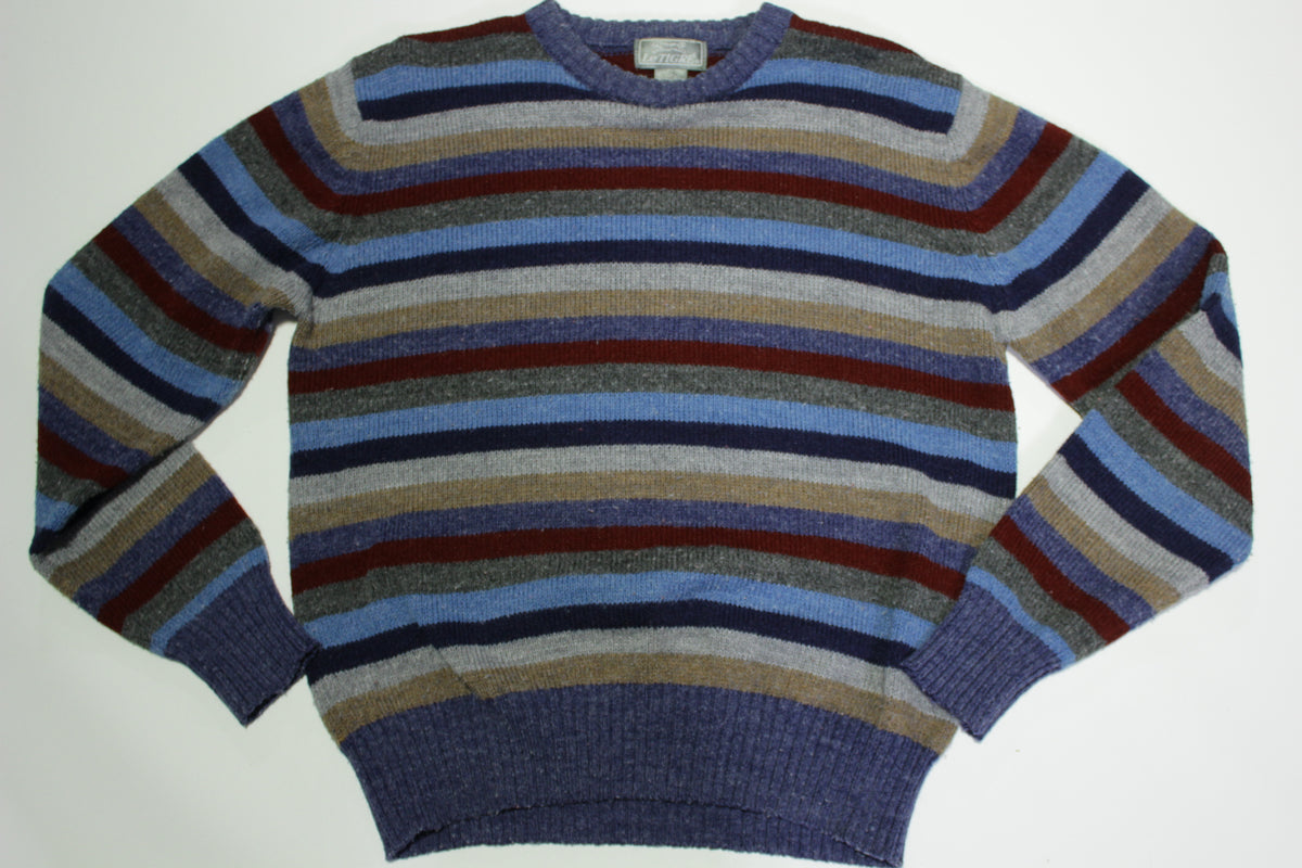 Le Tigre Vintage 80's Striped Acrylic Blend School Pictures Sweater