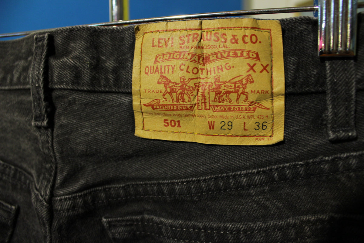 Women's 80s Levis 501 Button Fly Skinny Jeans. Vintage, Made in USA 501 29x30