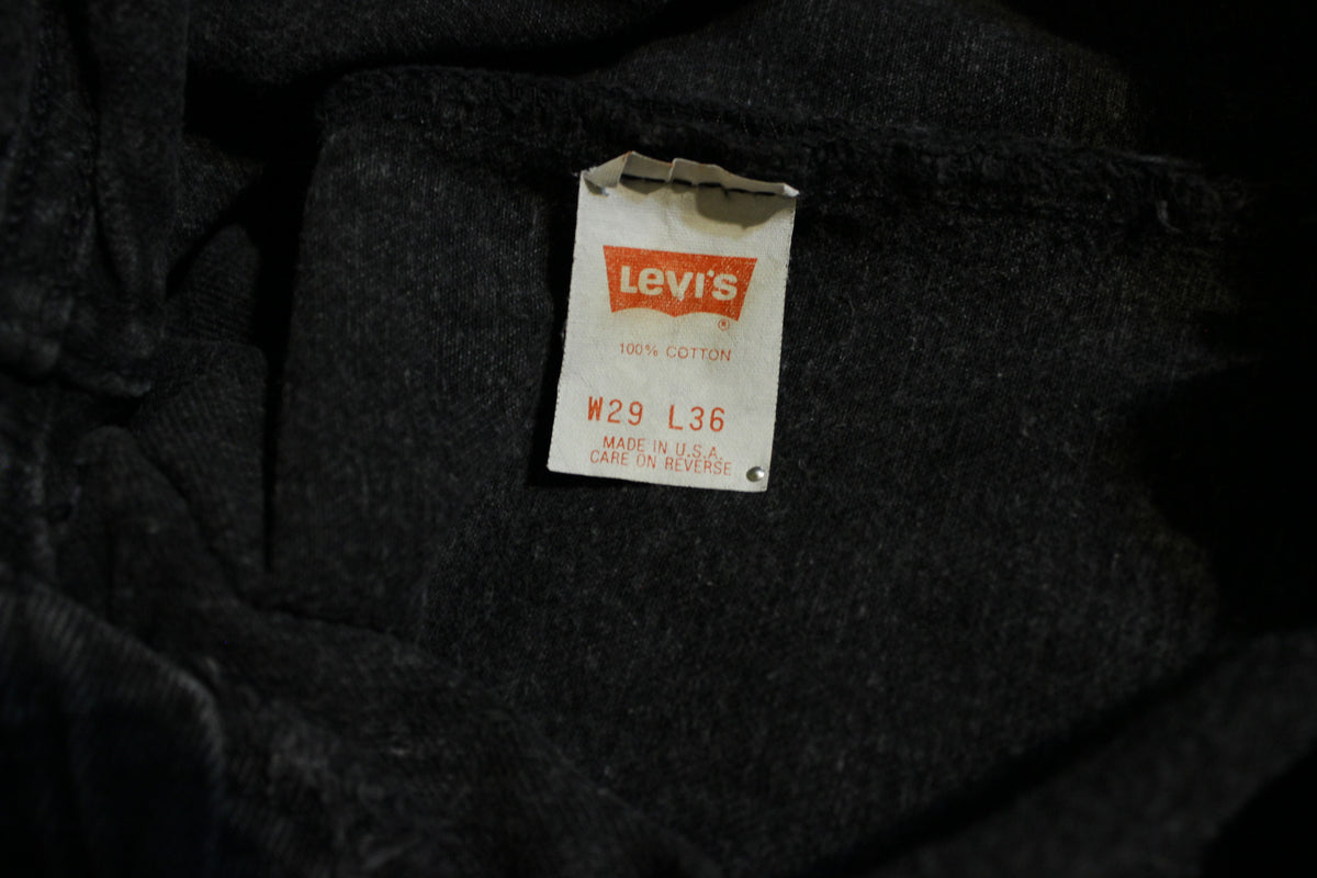Women's 80s Levis 501 Button Fly Skinny Jeans. Vintage, Made in USA 501 29x30