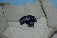 Ralph Lauren Distressed USA Flag Quarter Zip Henley Pullover Vintage 90's Sweatshirt
