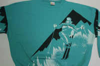 Lifestyles Suicide Ski Jump Pullover Vintage 80's Graphic 1988 Sweatshirt