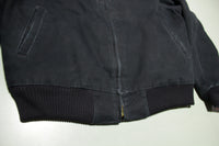 Carhartt Vintage Quilt Lined Santa Fe Western Black 80s 90s Work Jacket