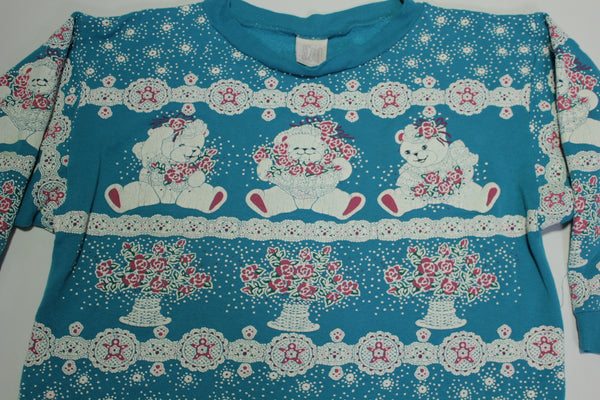 Scoop Spumoni Vintage 80's Happy Bears Winter Grandmas Favorite Sweatshirt
