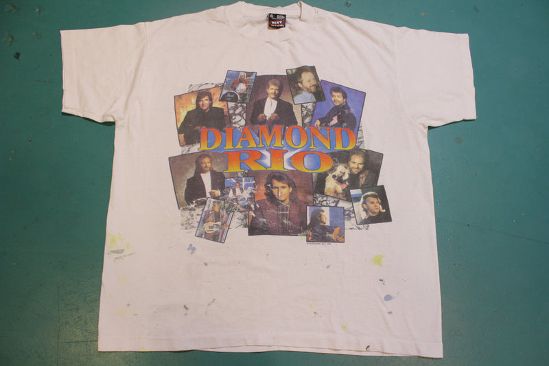 Diamond Rio 1995 Group Collage 90s Single Stitch Concert Band T-Shirt ...