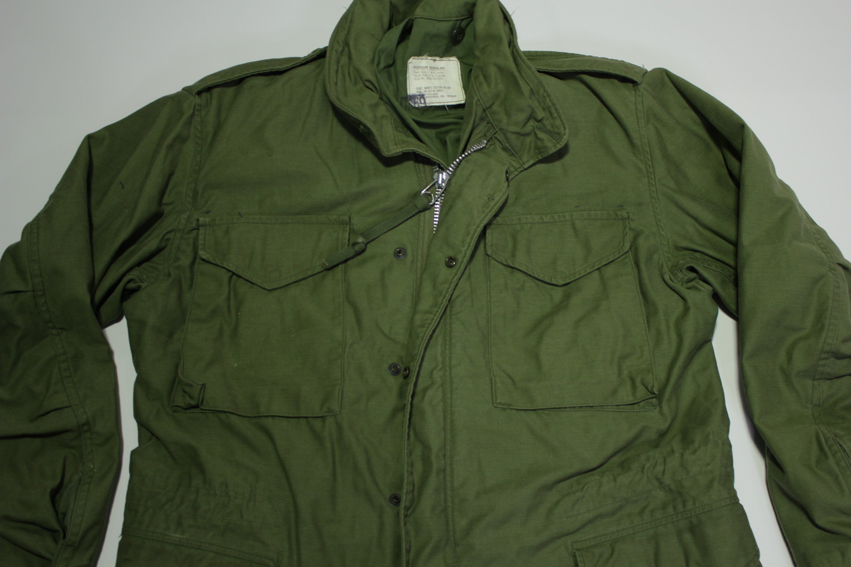 Vietnam M 65 Vintage 1970 Cold Weather Field Jacket w Hood OG 107