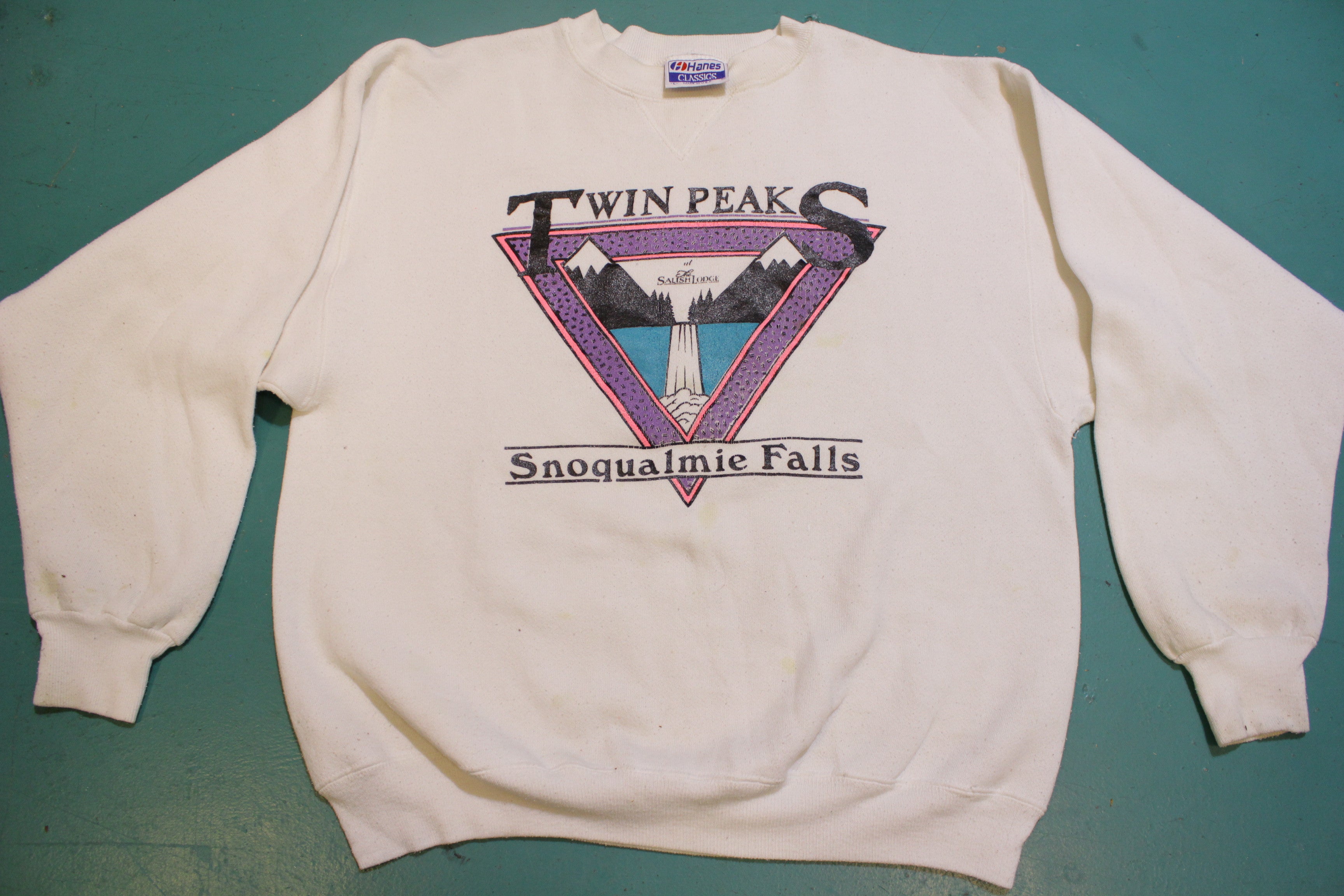 Twin Peaks 1990 Vintage Snoqualmie Falls Hanes USA Lynch