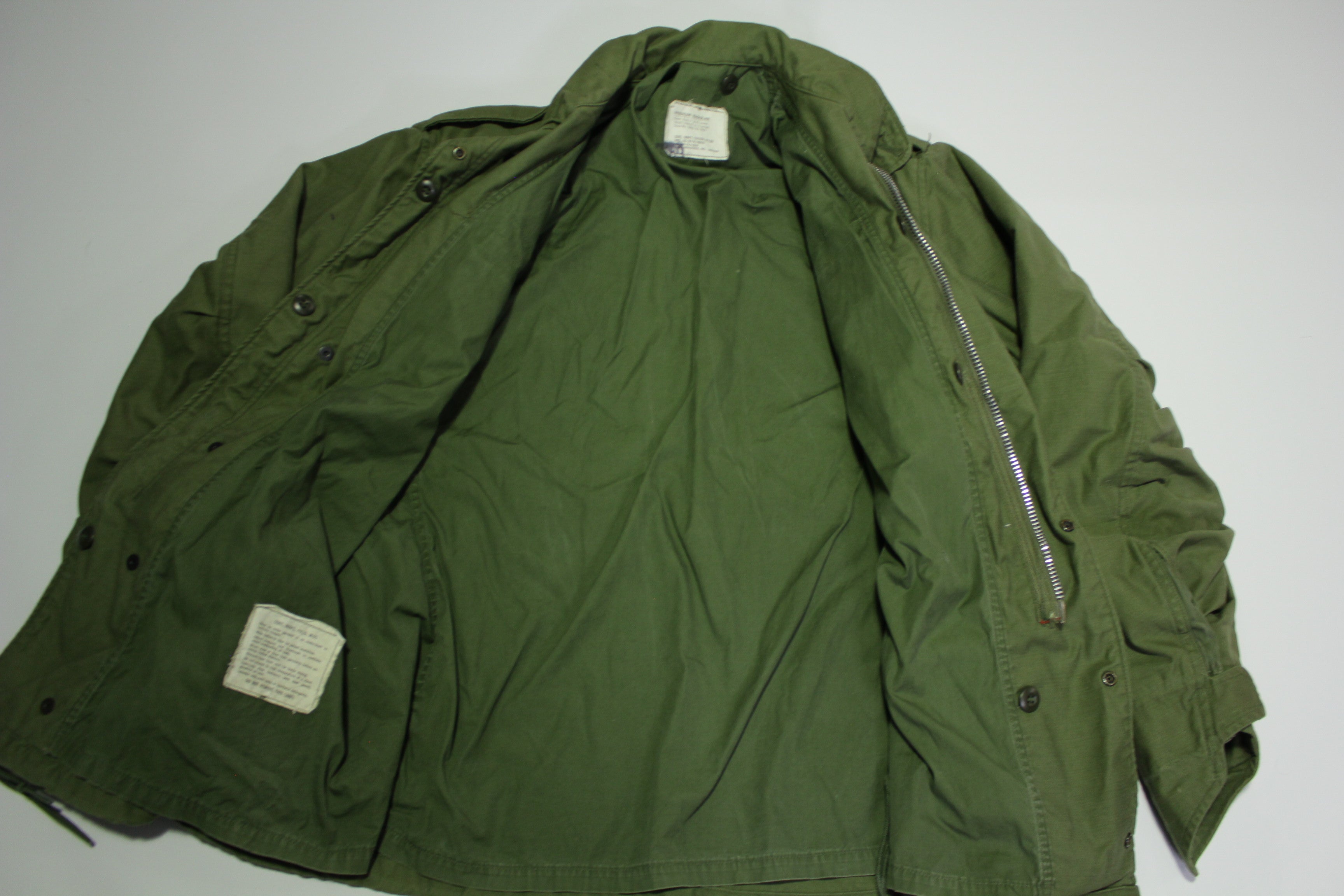 Vietnam M 65 Vintage 1970 Cold Weather Field Jacket w Hood OG 107