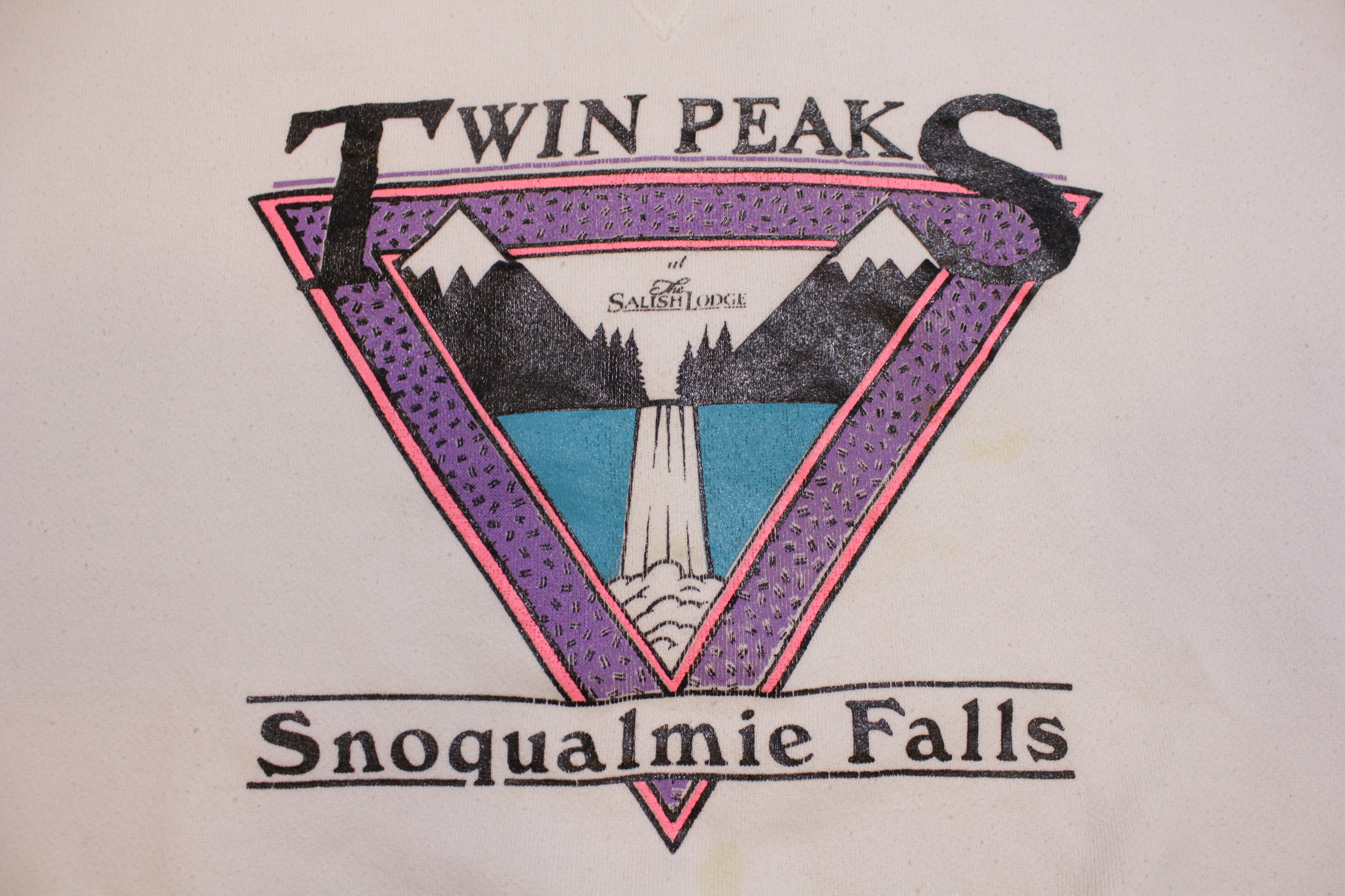 Twin Peaks 1990 Vintage Snoqualmie Falls Hanes USA Lynch 90's