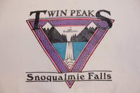 Twin Peaks 1990 Vintage Snoqualmie Falls Hanes USA Lynch 90's Crewneck Sweatshirt