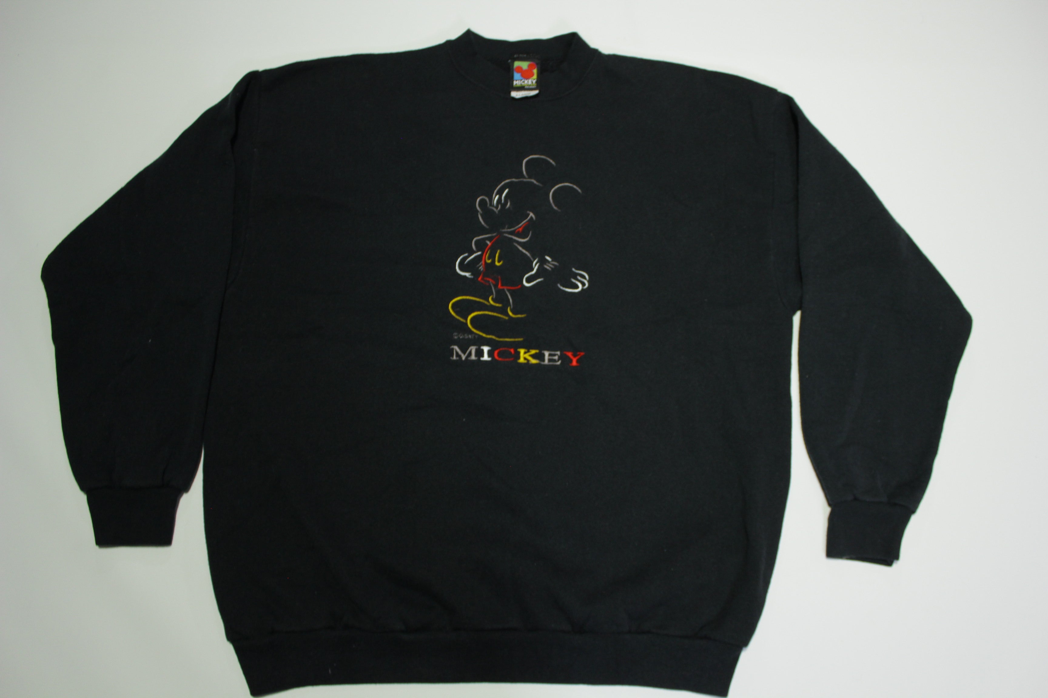 Mickey Mouse Unlimited Vintage 90 s Made in USA Embroidered Disney