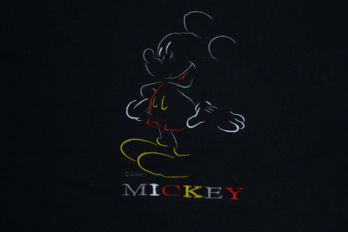 Mickey Mouse Unlimited Vintage 90's Made in USA Embroidered Disney Sweatshirt