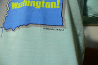 I Love The State of Eastern Washington Vintage 1989 Screen Stars T-Shirt.