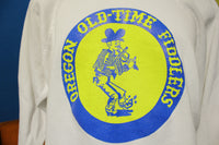 Oregon Old-Time Fiddlers  Vintage 80's Crewneck XL Graphic Sweatshirt.