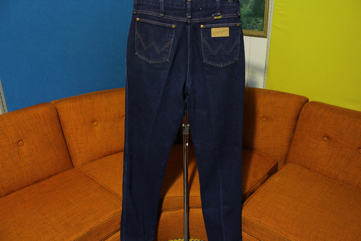 Wrangler Dark Blue Denim Made in USA Vintage Women's Jeans 13MWZMS 29x33