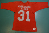 Washington State Cougars WSU #31 Blue Bar Champion College T-Shirt 80's Jersey