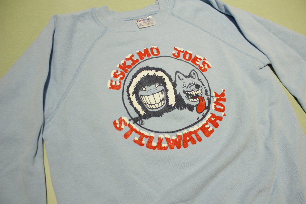 Eskimo Joe's Stillwater OK Vintage 80's Hanes USA Crewneck Sweatshirt