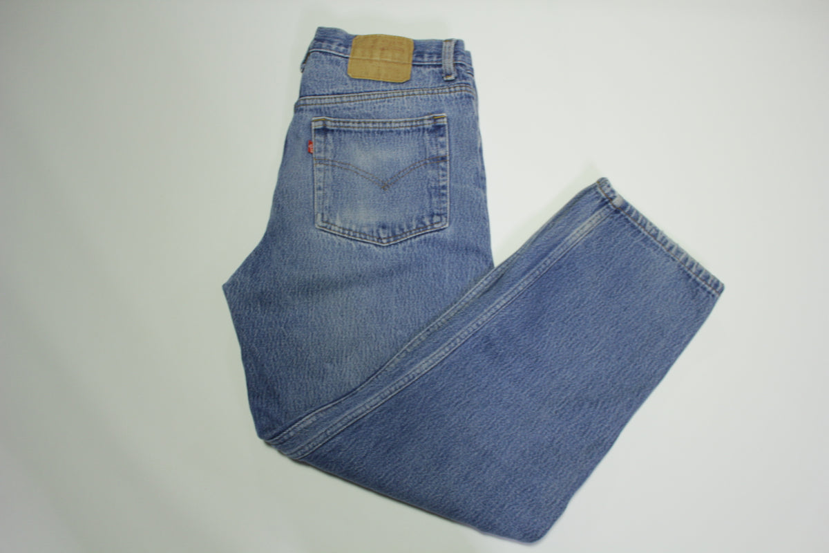 Levis Vintage 90's 501XX Made in USA Button Fly Bitchin' Blue Denim Jeans