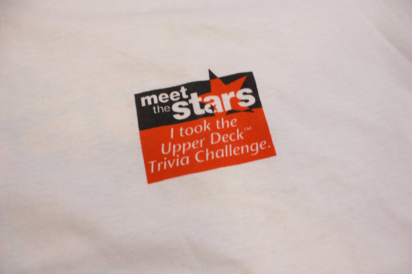 Upper Deck Meet The Stars Trivia Challenge 1996 Vintage 90's Single Stitch T-Shirt