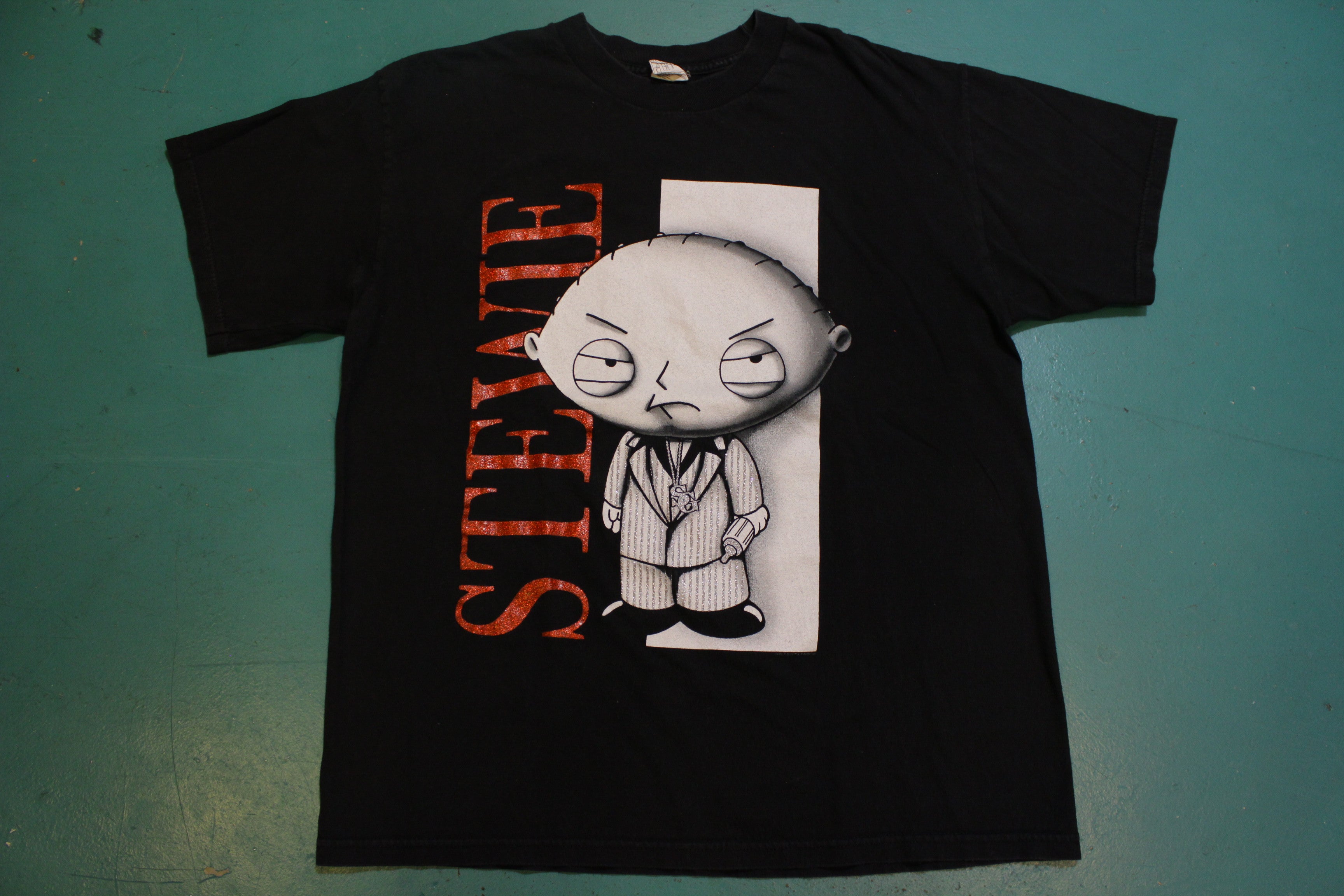 Stewie Griffin Family Guy Scarface Al Pacino 2008 Movie Promo T-Shirt –  thefuzzyfelt