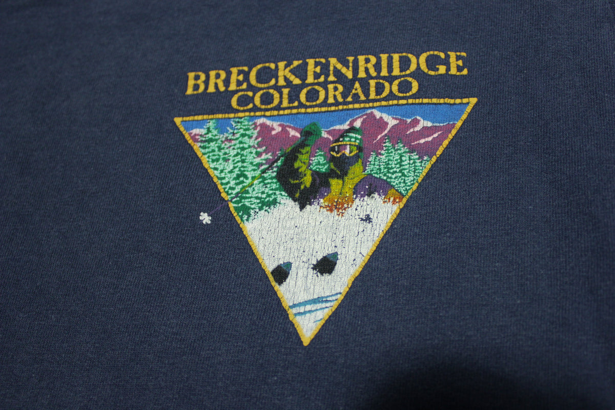 Breckenbridge Colorado Work Sucks Im Going Skiing Vintage 90's Extreme Long Sleeve T-Shirt