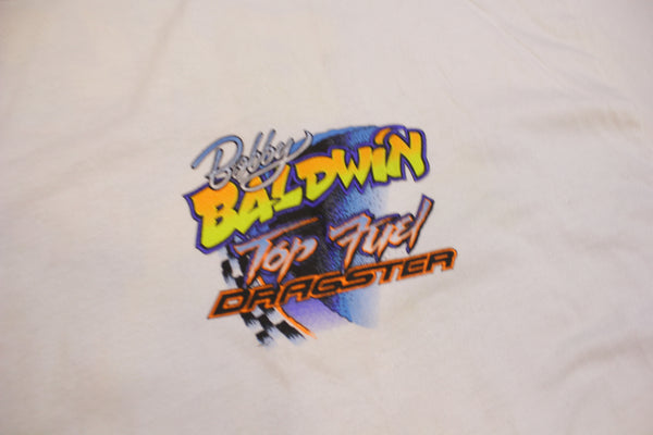 Bobby Baldwin Vintage 2001 Top Fuel Dragster Drag Racing T-Shirt