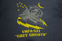 VMFA-531 Grey Ghosts F/A-18 Hornets Fighter Attack Jets Vintage 80's T-Shirt