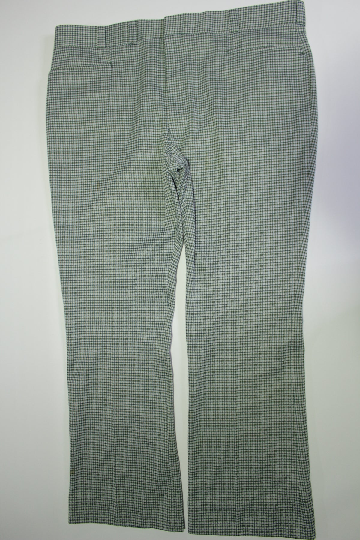 Completely Vintage 70's Polyester Leisure Suit Disco Houndstooth Plaid Pants "Mod"