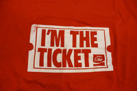 I'm The Ticket Enjoy Coke Vintage Red 80's Screen Stars Single Stitch T-Shirt