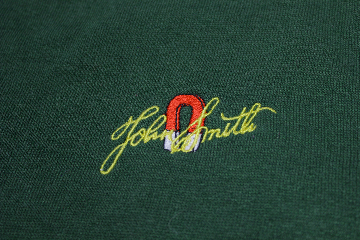 John Smith Magnet Bitter UK Brewery Vintage 80's Embroidered Logo Crewneck Sweatshirt