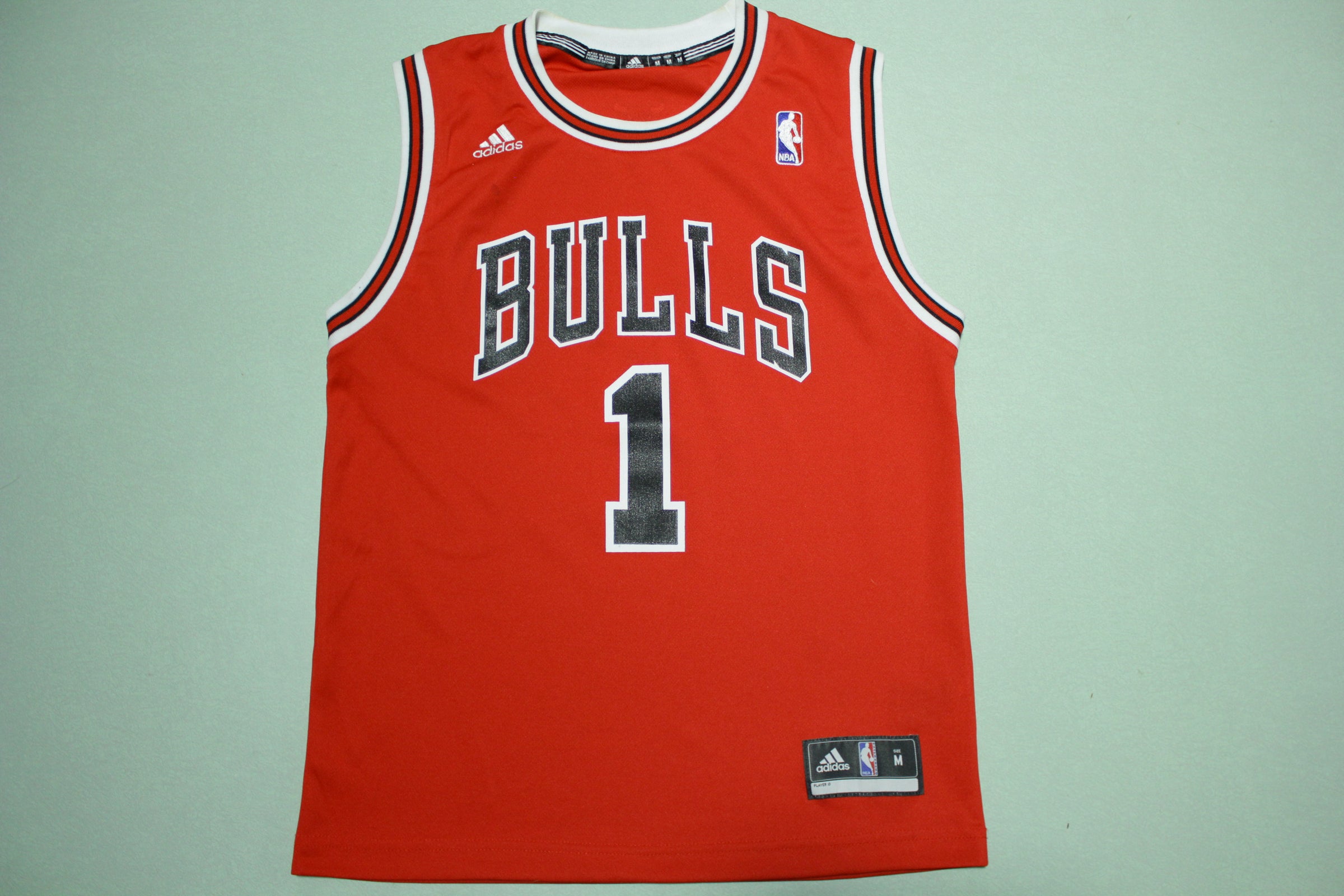 Derrick+Rose+Chicago+Bulls+Red+%231+NBA+adidas+Swingman+Basketball+Jersey  for sale online