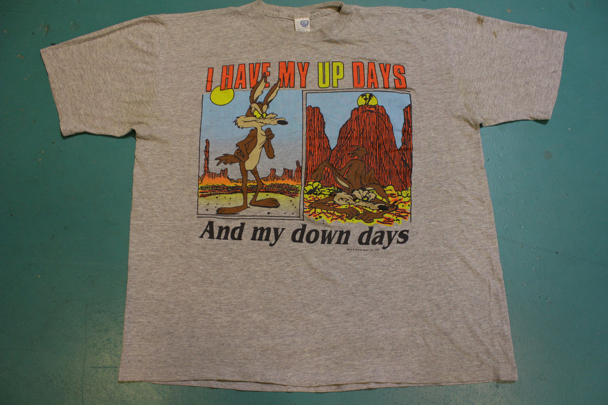 Wile E. Coyote Vintage Road Runner 1990 Warner Bros 90's Artex Single Stitch T-Shirt