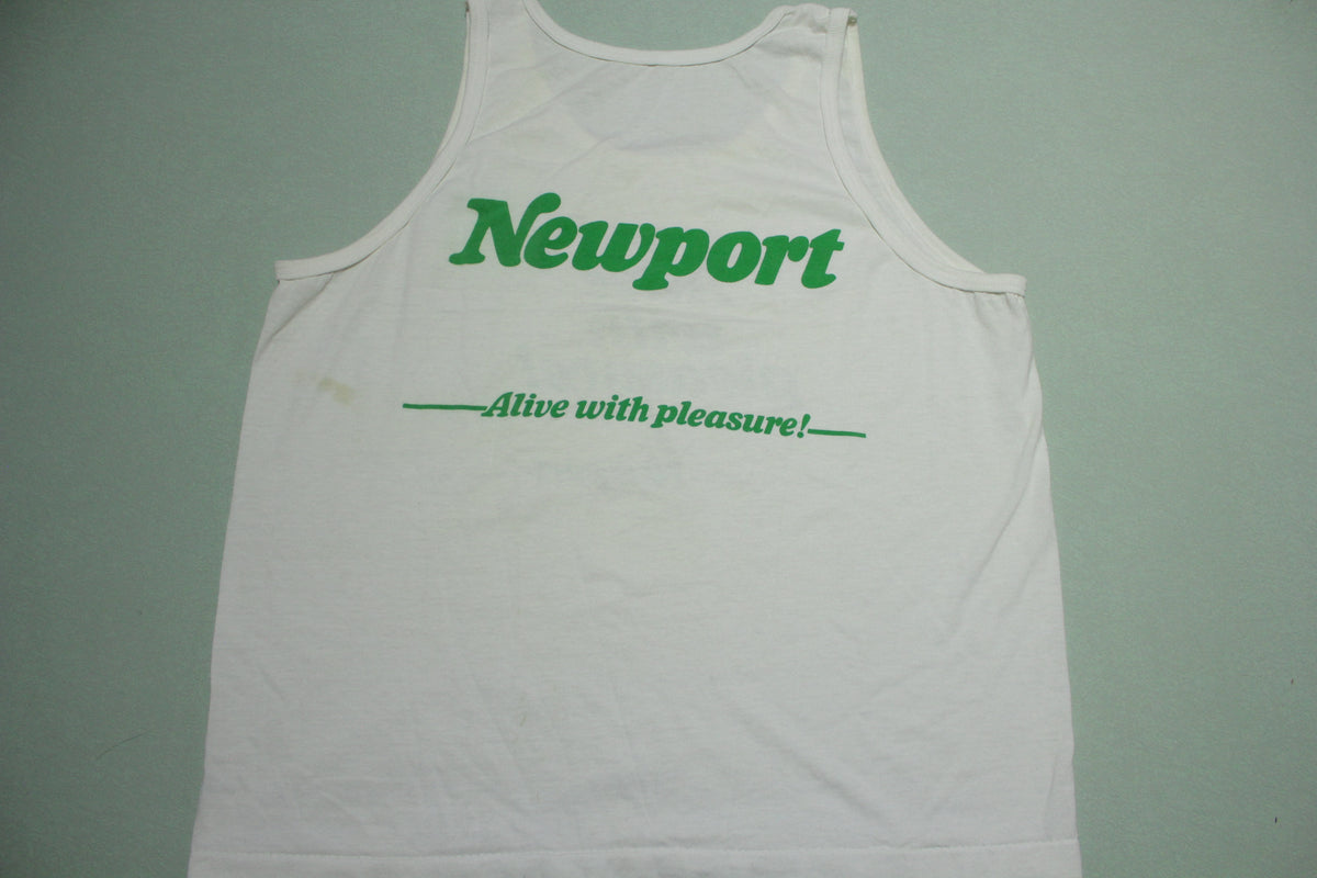 Newport Alive With Pleasure  Vintage 80's Single Stitch T-Shirt Sleeveless Tank Top