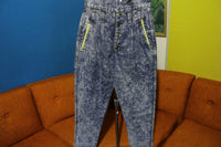 Gazoz High Waisted 15" Rise 80's 7 Button Fly USA Women's Acid Washed Jeans