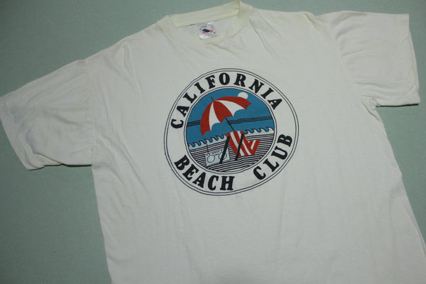 California Beach Club  Vintage Boom Box 80's Single Stitch T-Shirt
