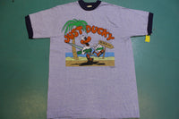 Just Ducky Vintage Major Motion 80's Screen Stars Single Stitch Ringer T-Shirt