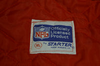 New York Giants Vintage 80's Satin NFL Quilt Lined Made in USA Starter Jacket