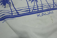 Kauai Hawaii Beach Distressed Vintage 80's Crewneck Aloha Sweatshirt