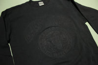 University of Washington Huskies Black on Black Vintage 80's Crewneck Freeze Sweatshirt