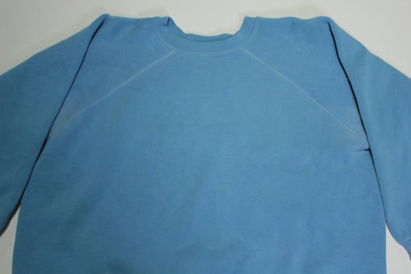 Baby Blue Vintage 70's Blank Crewneck Sweatshirt