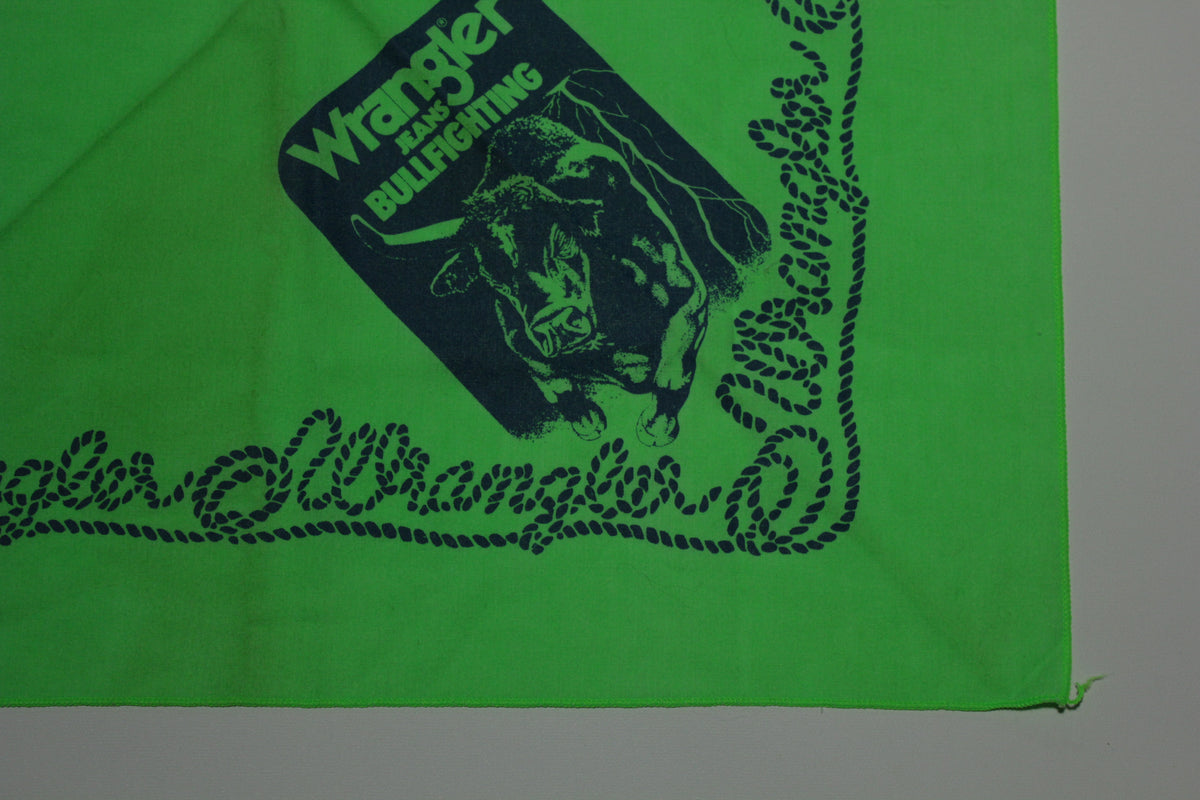 Wrangler Bullfighting Jeans Vintage 80's Bandana Handkerchief Headband