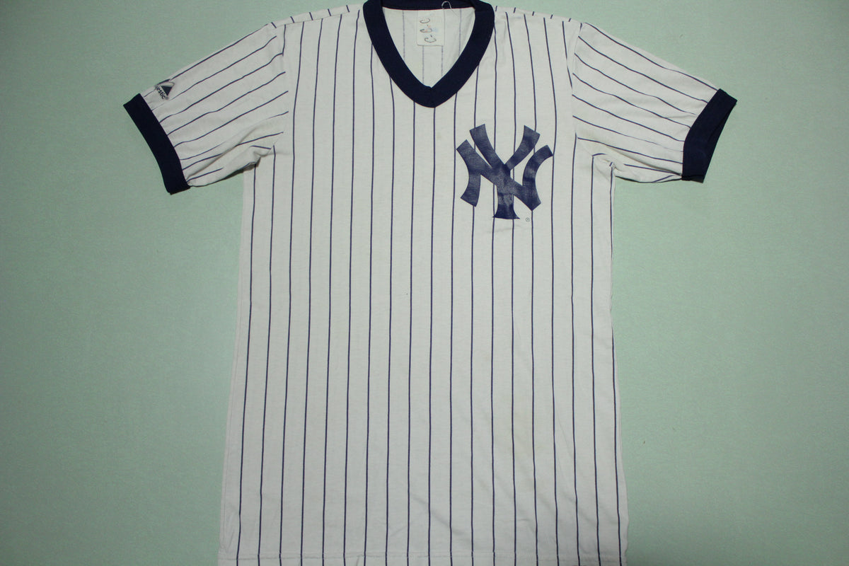 New York Yankees Vintage 80's 90's Babe Ruth # 3 Majestic Pinstripe Je –  thefuzzyfelt