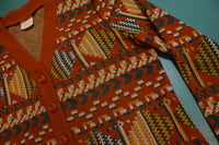 Catalina Sportswear California Southwestern USA Design Cardigan Button Sweater 80's