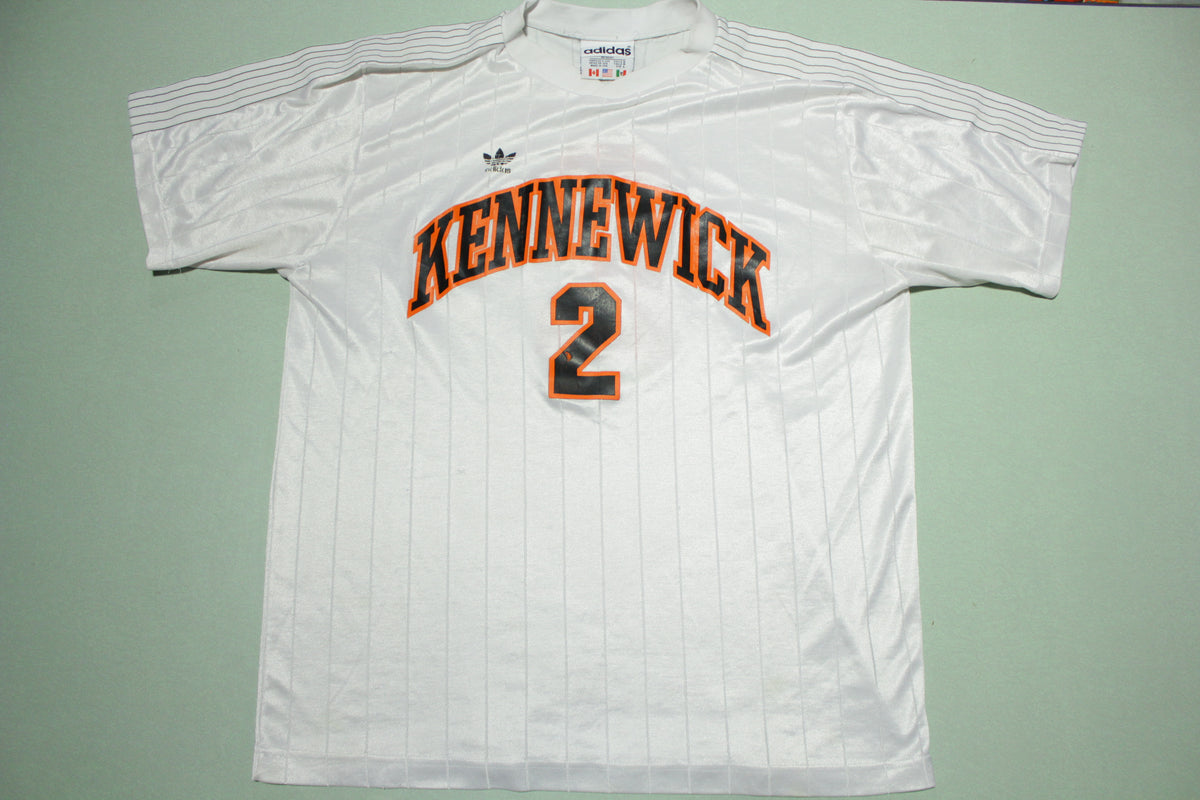 Kennewick Lions Vintage 80's 90's Adidas Trefoil 3 Leaf Logo Jersey Made in USA